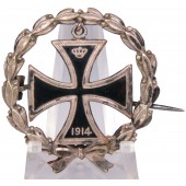 Insigne patriotique allemand de la Première Guerre mondiale sous la forme d'une croix de fer de 1914