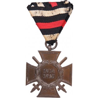 Hindenburg-Kreuz mit Schwertern auf österreichischem Dreiecksband, G 17. Espenlaub militaria