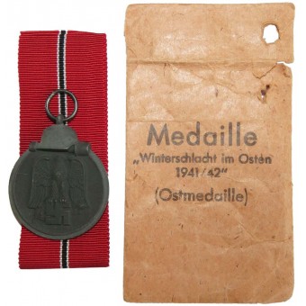 Medaille  Winterschlacht im Osten 1941/ 42 ( Ostmedaille) Carl Poellath. Espenlaub militaria