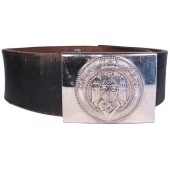 Leather belt Hitler Youth. 85 cm long. Marked M 4/27 RZM