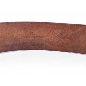 Cintura in pelle Gioventù hitleriana. 85 cm di lunghezza. Contrassegnato M 4/27 RZM. Espenlaub militaria