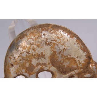 Aluminum skull for SS headgear. Latvian production. Espenlaub militaria