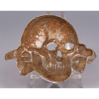 Aluminum skull for SS headgear. Latvian production. Espenlaub militaria