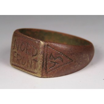 Trench-made SS ring Nordfront 1943. Espenlaub militaria