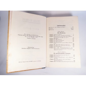 Adolf Hitler Mein Kampf. Edizione del matrimonio del 1937 per un regalo alla famiglia. Espenlaub militaria