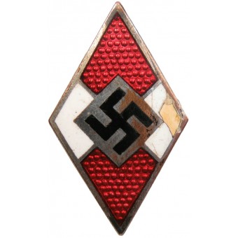 Insignia de un miembro del Hitler Youth M-1 / 6- Karl Hensler. Espenlaub militaria
