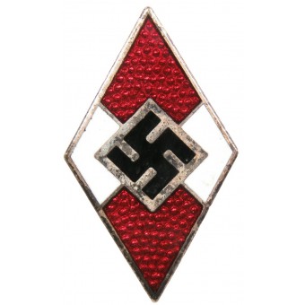 Insignia de membresía juvenil de Hitler M-1 /34-Karl Wurster. Espenlaub militaria