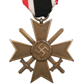 Kriegsverdienstkreuz 1939 2. Klasse Mit Schwertern. Zinc bronceado. Espenlaub militaria