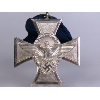 POLIZEI -DienStauszeichnung in Silber 18 anni - Police Long Service Cross 2a classe. Espenlaub militaria