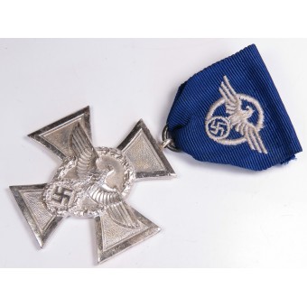 Polizei-Dienstauszeichnung in Silber 18 Jahre - Polizeidienstkreuz 2. Klasse. Espenlaub militaria