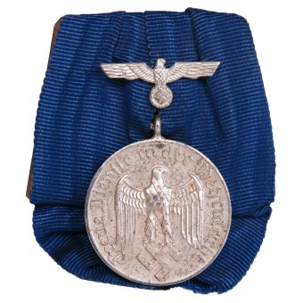 Медаль Wehrmacht Dienstauszeichnung 4. Klasse für 4 Jahre на колодке. Espenlaub militaria