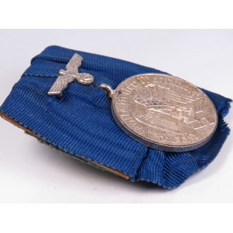 Медаль Wehrmacht Dienstauszeichnung 4. Klasse für 4 Jahre на колодке. Espenlaub militaria