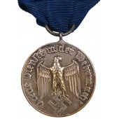 Médaille de service de la Wehrmacht Faithfull de 4e classe