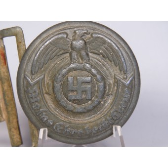 Fibbia del leader rotondo di zinco di Waffen-SS. Rzm. Espenlaub militaria