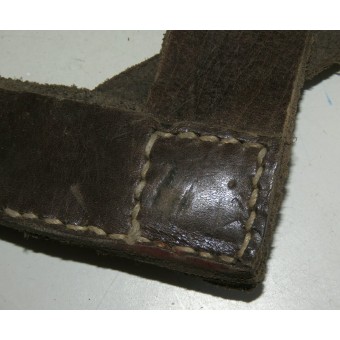 Кожаный чехол под сапёрную лопатку с клиновым лезвием. Espenlaub militaria