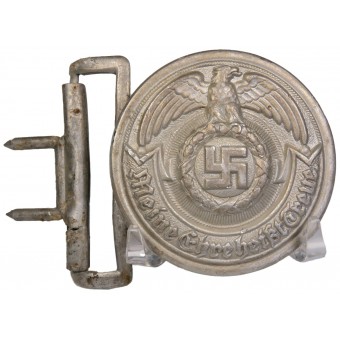 SS Führer Koppelschloss - SS buckle, aluminum Overhoff & Cie. 36/39. Espenlaub militaria