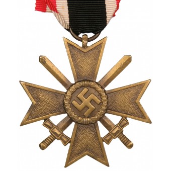 Croce KVK II 1939, con spade. In bronzo. Espenlaub militaria