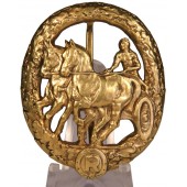 Deutsches Fahrerabzeichen in Gold L. Chr. Lauer Nürnberg-Berlin. Серебро 990 пробы