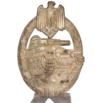 Panzerkampfabzeichen en plata, Hermann Aurich. Espenlaub militaria