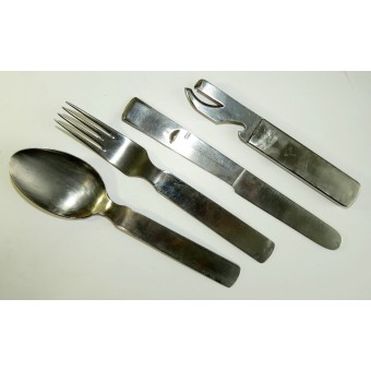 H.H.L 1941 Set forchetta, cucchiaio, coltello e apriscatole. Espenlaub militaria