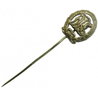 Miniatur des DRA-Abzeichens in Bronze. Unmarkiert. Espenlaub militaria