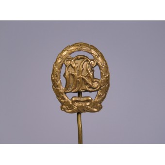 Miniatuur van DRA badge in brons. Ongemarkeerd. Espenlaub militaria