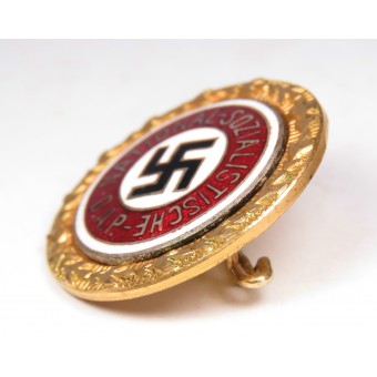 NSDAP party Gold Honor Badge, Set, early. # 18499. Espenlaub militaria