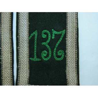 Bretelles de 137 du régiment Gebirgsjäger de lépoque. Espenlaub militaria