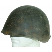 Стальной шлем СШ - 39 в оригинальном чёрном окрасе