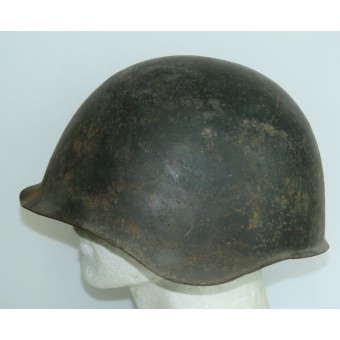 Стальной шлем СШ - 39 в оригинальном чёрном окрасе. Espenlaub militaria