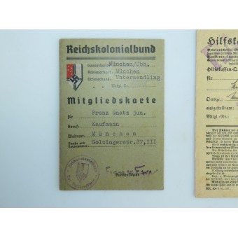Satz von sechs NSDAP-Dokumenten für eine Person. Espenlaub militaria