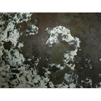 WWII Soviet SSh-40 Steel Combat Helmet with White Winter Camouflage (6-Rivet Type), 1943