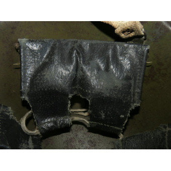 WWII Soviet SSh-40 Steel Combat Helmet with White Winter Camouflage (6-Rivet Type), 1943