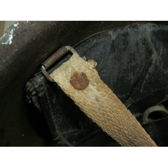 WWII Soviet SSh-40 Steel Combat Helmet with White Winter Camouflage (6-Rivet Type), 1943