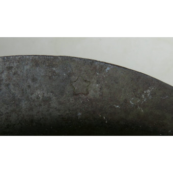 WWII Soviet SSh-40 Steel Combat Helmet with White Winter Camouflage (6-Rivet Type), 1943