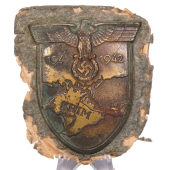 Krim Shield 1941–1942 type 3.10 unknown maker. Espenlaub militaria