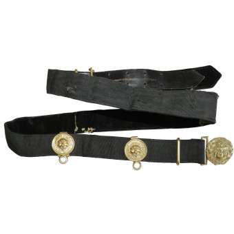 Kriegsmarine parade belt gilt aluminum fittings. Espenlaub militaria
