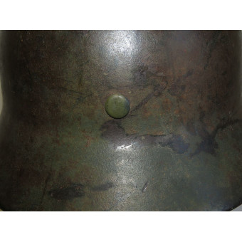 German M40 helmet NS64 Eastern Front camouflage. Espenlaub militaria