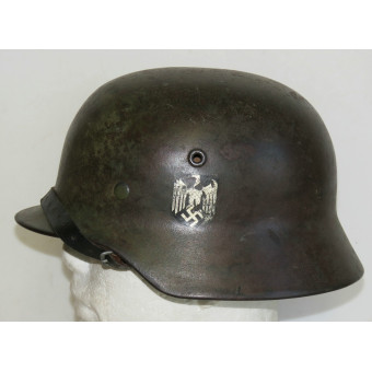 German M40 helmet NS64 Eastern Front camouflage. Espenlaub militaria