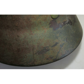 German M40 helmet NS64 Eastern Front camouflage. Espenlaub militaria