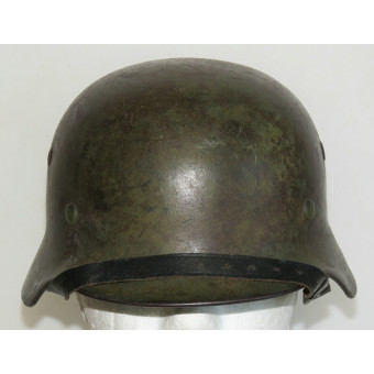 German M40 helmet NS64 Eastern Front camouflage. Espenlaub militaria