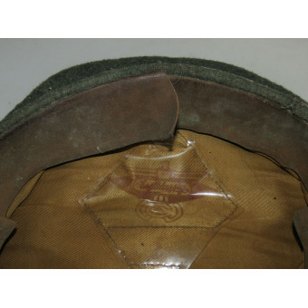 Wehrmacht artillery field crusher cap all wool construction. Espenlaub militaria