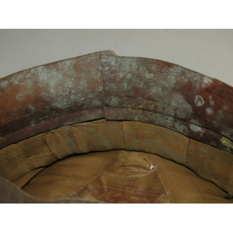 Wehrmacht artillery field crusher cap all wool construction. Espenlaub militaria