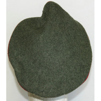 Wehrmacht artillery field crusher cap all wool construction. Espenlaub militaria