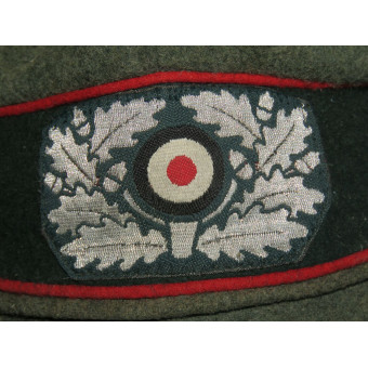Wehrmacht artillery field crusher cap all wool construction. Espenlaub militaria