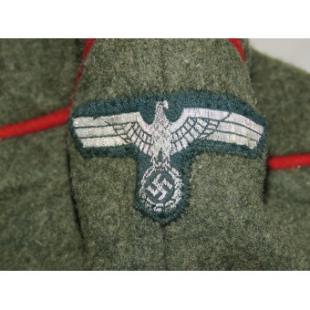 Wehrmacht artillery field crusher cap all wool construction. Espenlaub militaria