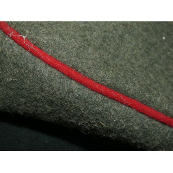 Wehrmacht artillery field crusher cap all wool construction. Espenlaub militaria