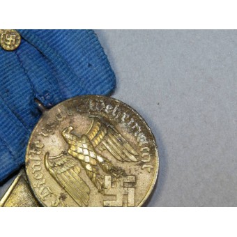 25 & 12 jaar trouwe service in de Wehrmacht kruising en medaille. Espenlaub militaria