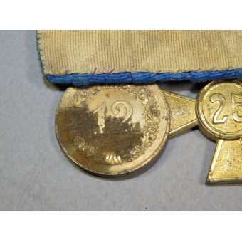 25 &12 års trogen tjänstgöring i Wehrmacht kors och medalj. Espenlaub militaria