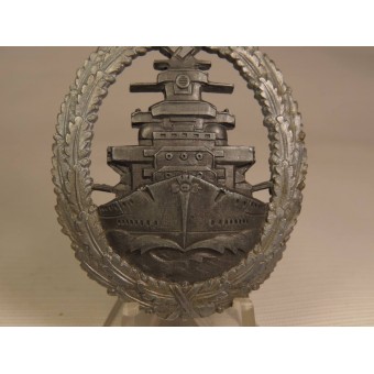 Flottenkriegsabzeichen der Kriegsmarine - flotta dalto mare Badge, RS & S. Espenlaub militaria